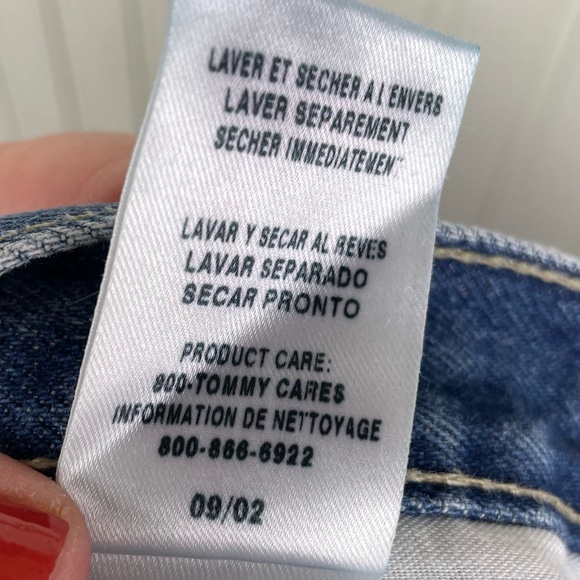 Vintage 2000s Y2K Women's Tommy Hilfiger Mom Jeans High Waist Dark Wash Size 10 - Picture 10 of 11